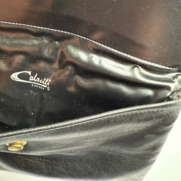 Black Leather Clutch - Picture 3 of 4